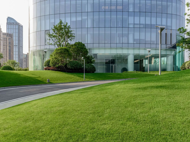 commercial building and landscaping